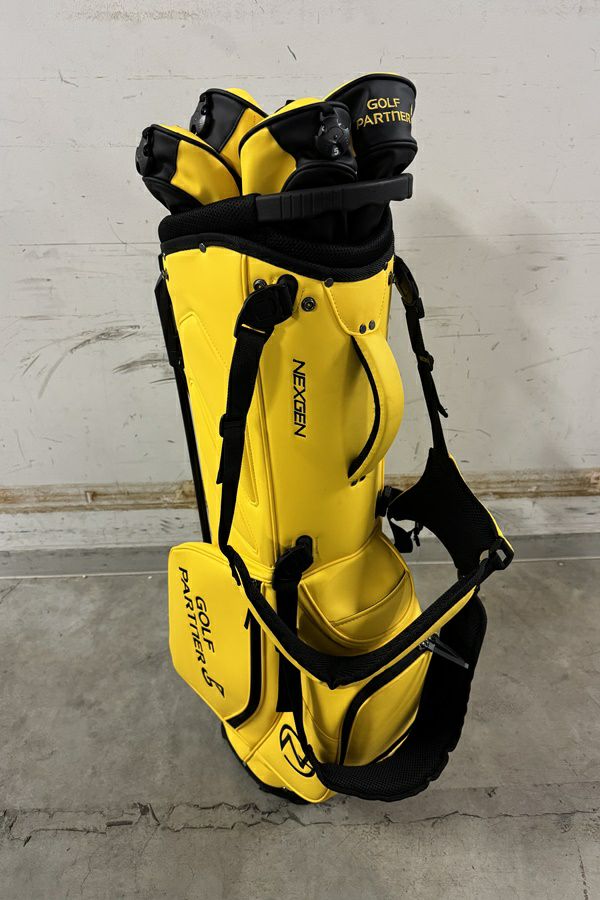 とみとむGOLF Partner キャディバッグ 黄色 GOLF PARTNER イエロー キャディバッグ
