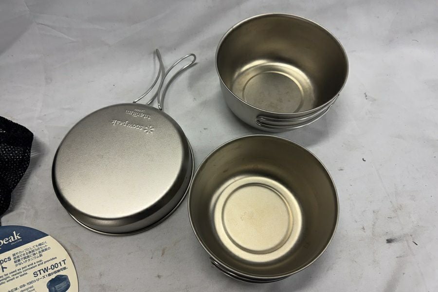 送料無料】◇Snow Peak スノーピーク 純チタン食器3点セット