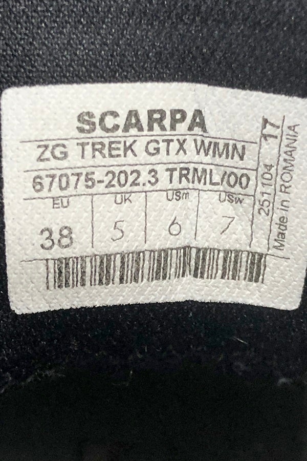 送料無料】◇SCARPA スカルパ ZGトレック GTX WMN シューズ サイズEU38