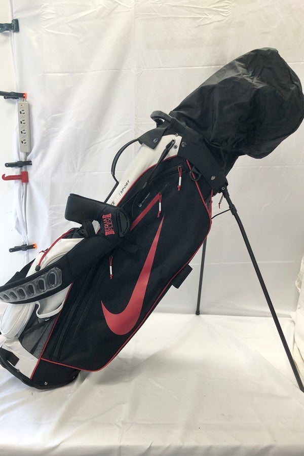 NIKE スタンド式キャディバッグ【6分割口】 送料無料】◇NIKE ナイキ スタンドキャディバッグ 6分割 ブラック レッド