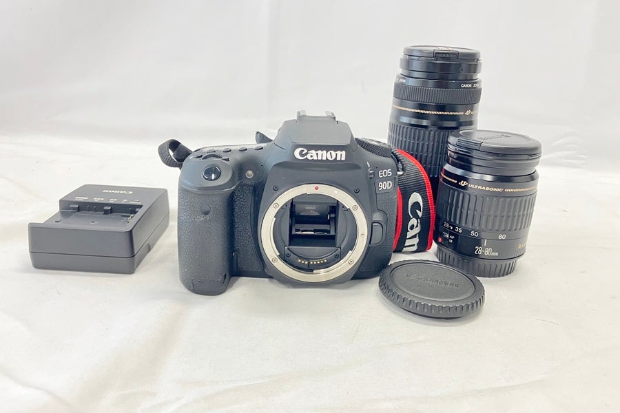 送料無料】◇Canon キヤノン EOS 90Dボディ 標準・望遠レンズセット