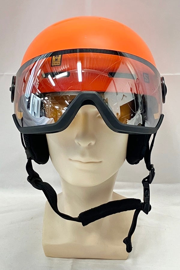 送料無料】◇Salomon サロモン GROM VISOR キッズ スキーヘルメット M