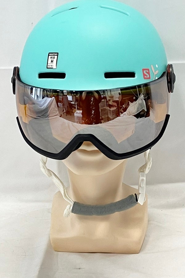 送料無料】◇Salomon サロモン GROM VISOR キッズ スキーヘルメット M
