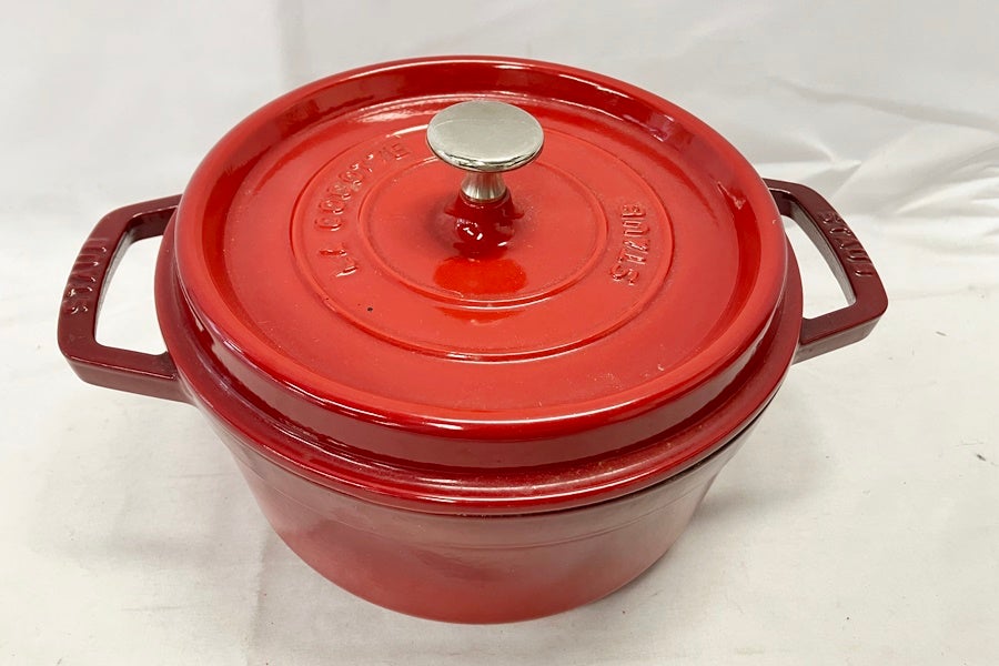 送料無料】◇STAUB ストウブ ココット 22cm チェリーレッド