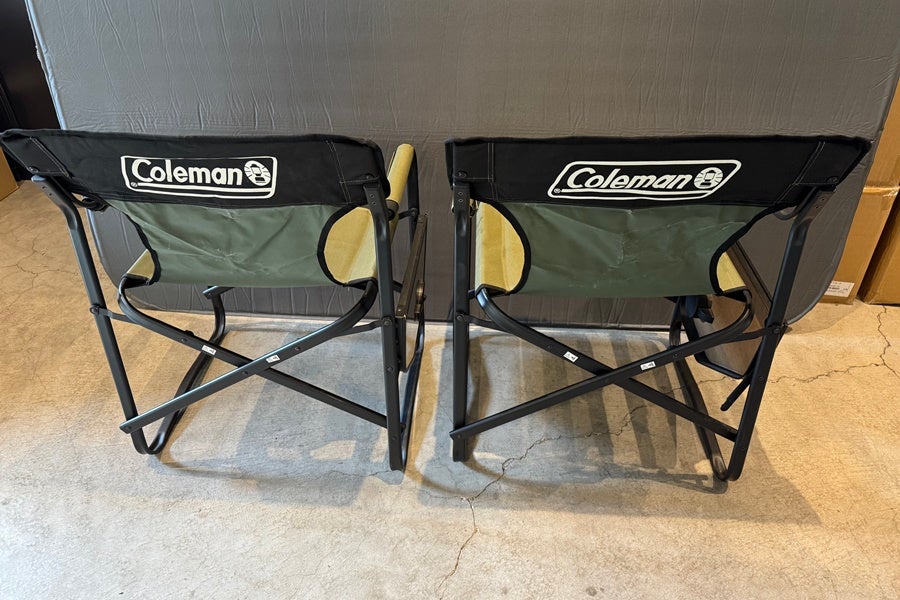コールマン（Coleman）サイドテーブル付デッキチェア（オリーブ）2脚セット 送料無料】◇Coleman コールマン サイドテーブル付デッキチェアST